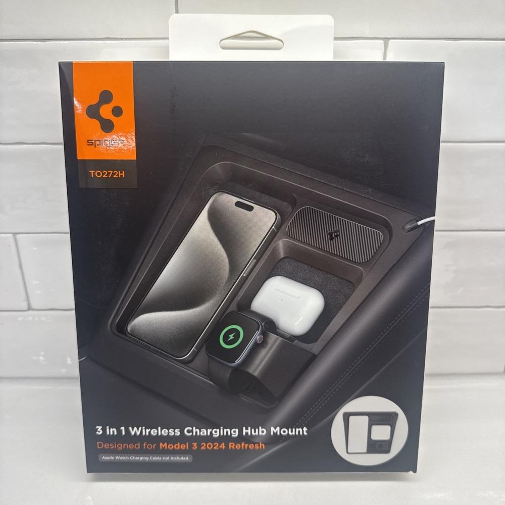 Fits Tesla Model 3 (2024-2025) Highland Spigen 3 in 1 Charging Organizer FastShi